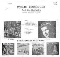 Willie Rodriguez and his Orchestra (Fonseca Records LP-1120) back