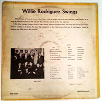 Willie Rodriguez and his Orchestra 'Live' (Man Records) back